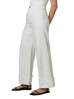 Trixie Wide-Leg Cuffed Pants