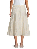 Anzio Floral Embroidered Cotton Skirt