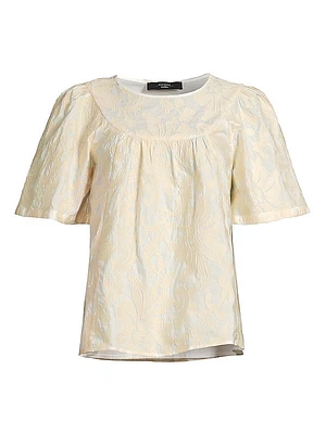 Pedale Cotton Embroidered Floral Top