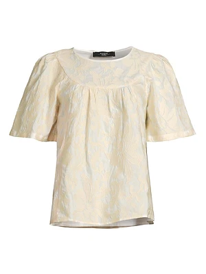 Pedale Cotton Embroidered Floral Top