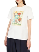 Zirlo Floral Stamp T-Shirt