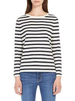 Leida Stripe Cotton Top