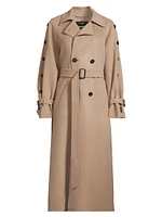 Natale Wool Belted Trench Coat