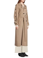 Natale Wool Belted Trench Coat