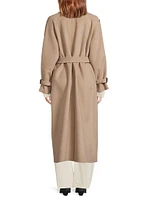 Natale Wool Belted Trench Coat