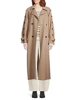 Natale Wool Belted Trench Coat