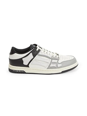 Skel Two-Tone Leather Low-Top Sneakers