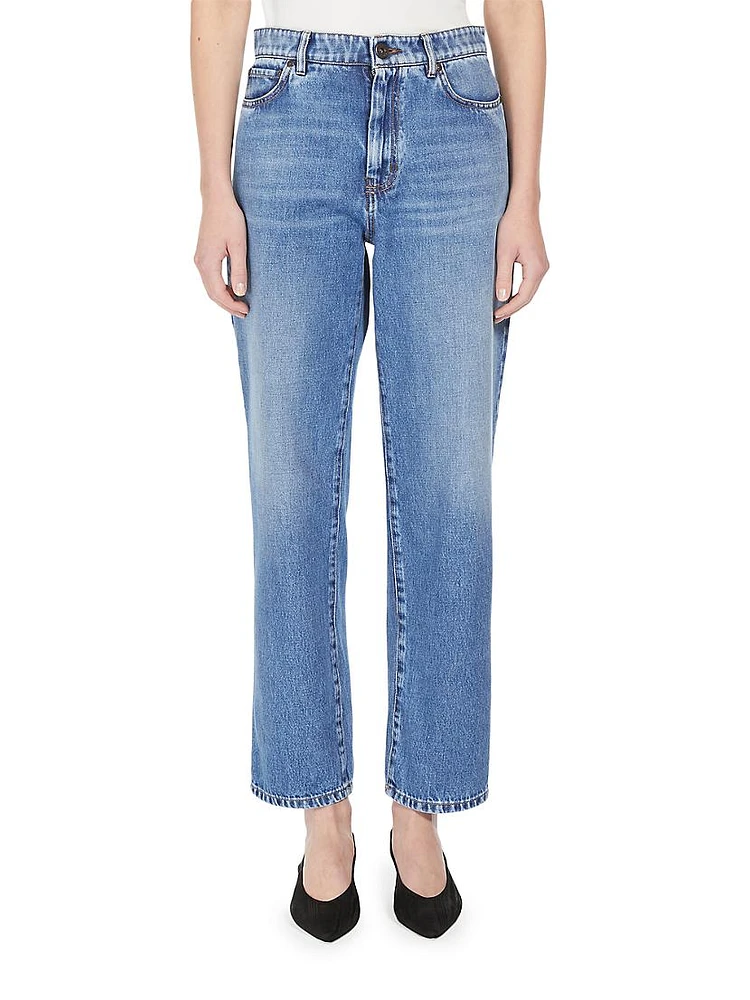 Loris High-Rise Straight-Leg Jeans