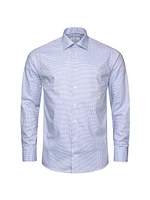 Contemporary-Fit Micro Check Cotton Tencel™ Shirt