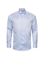 Slim-Fit Geometric Twill Shirt