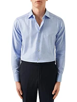 Contemporary-Fit Semi Solid Twill Shirt