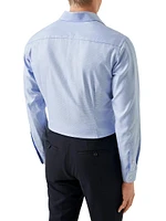 Contemporary-Fit Semi Solid Twill Shirt