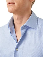 Contemporary-Fit Semi Solid Twill Shirt