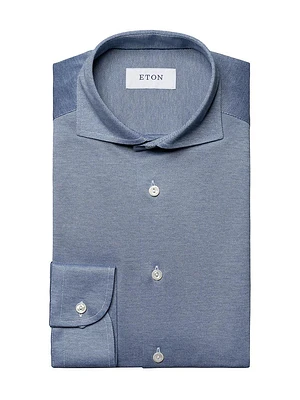 Contemporary Fit Filo Di Scozia Pique Shirt