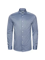 Contemporary Fit Filo Di Scozia Pique Shirt