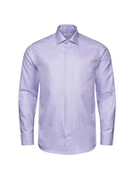 Slim-Fit Semi-Solid Twill Shirt