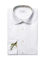 Floral Contemporary-Fit Twill Button-Front Shirt