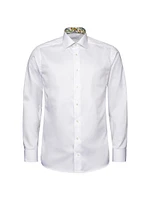 Floral Contemporary-Fit Twill Button-Front Shirt