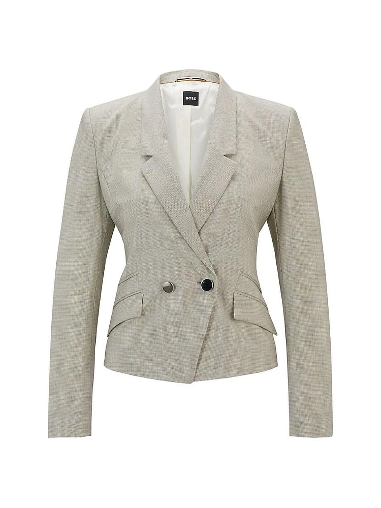 Regular-Fit Jacket in Virgin Wool