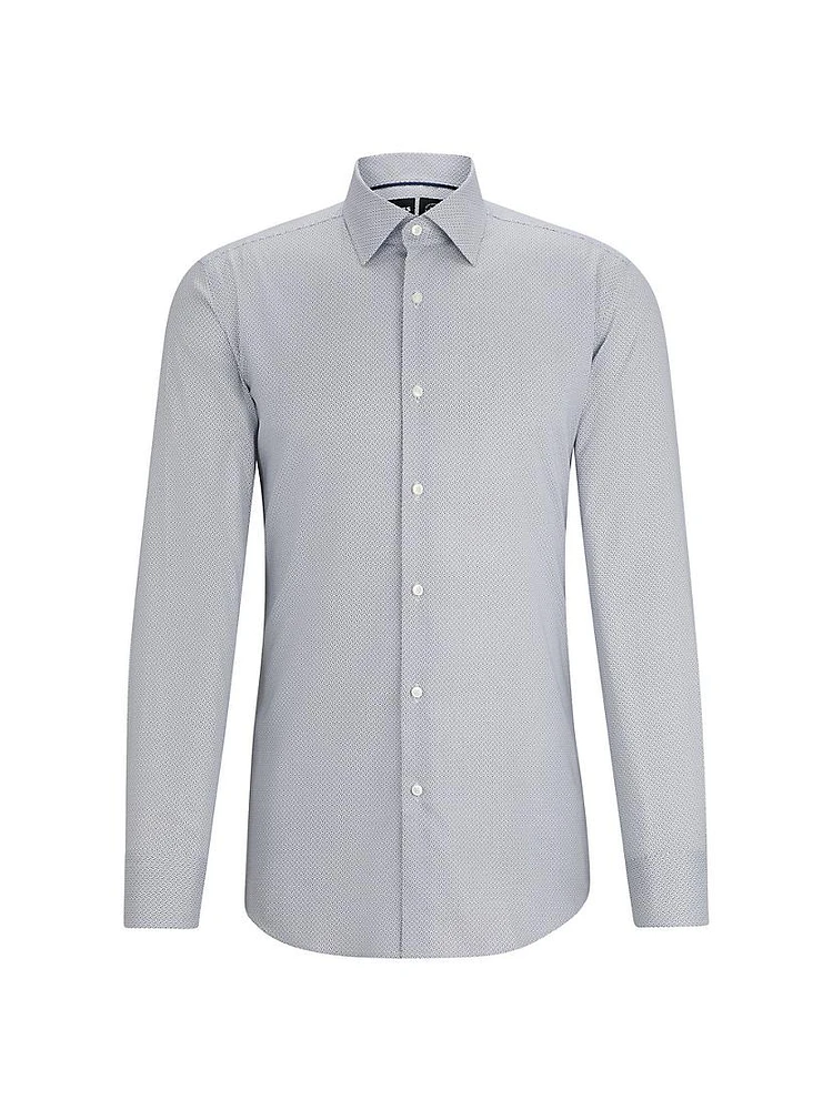 Slim-Fit Shirt Printed Performance