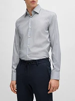 Slim-Fit Shirt Printed Performance