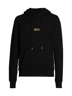 Logo Cotton Hoodie