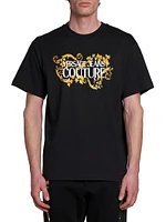 Baroque Logo Cotton T-Shirt