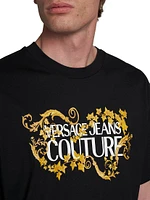 Baroque Logo Cotton T-Shirt