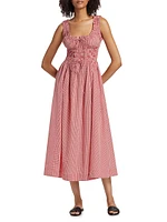 Emmaretta Gingham Cotton Maxi Dress