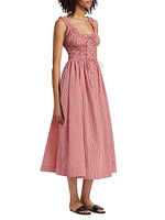 Emmaretta Gingham Cotton Maxi Dress