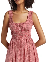 Emmaretta Gingham Cotton Maxi Dress