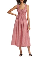 Emmaretta Gingham Cotton Maxi Dress