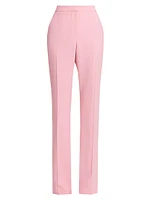 Crepe Straight-Leg Trousers