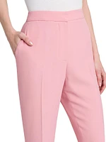 Crepe Straight-Leg Trousers