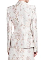 Cherry Blossom Jacquard Blazer