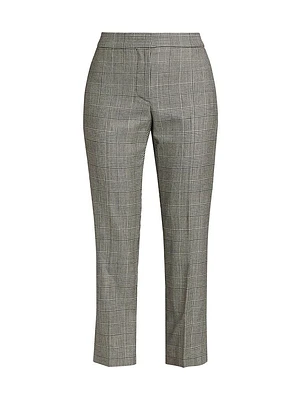 Prince Of Wales Wool Trousers