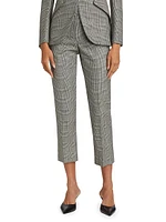 Prince Of Wales Wool Trousers