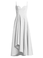 Cotton Poplin Sweetheart Maxi Dress