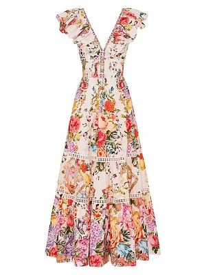 Floral Tiered Fit & Flare Dress