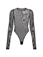 Polka Dot Mesh Bodysuit