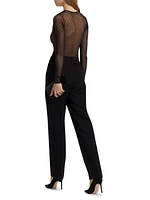 Polka Dot Mesh Bodysuit