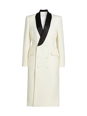 Two-Tone Tuxedo Blazer Dress