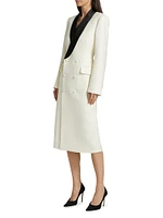Two-Tone Tuxedo Blazer Dress