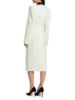 Two-Tone Tuxedo Blazer Dress