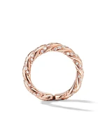 Pavéflex Band Ring in 18K Rose Gold