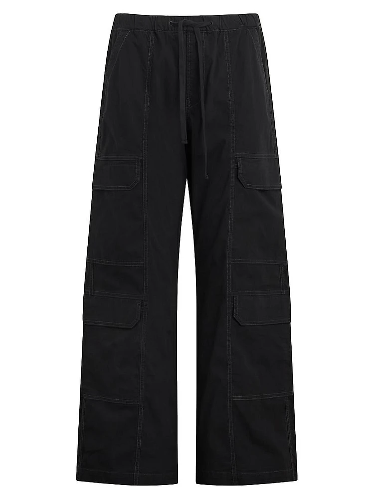 Parachute Stretch-Cotton Pants