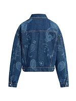 Brea Swing Paisley Trucker Jacket