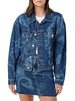 Brea Swing Paisley Trucker Jacket