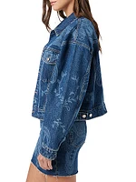 Brea Swing Paisley Trucker Jacket