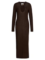 Cirrus Wool-Blend Jersey Midi-Dress